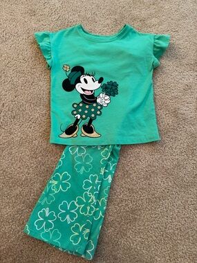 Girls' Minnie Mouse St. Patrick’s 2-Piece Set